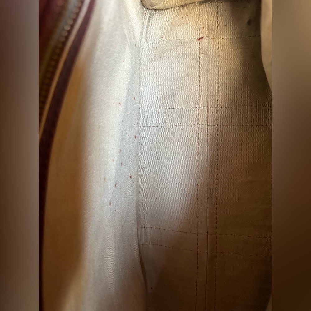 Dior DIORISSIMO Burgundy & Linen Travel Bag - Picture 10 of 11